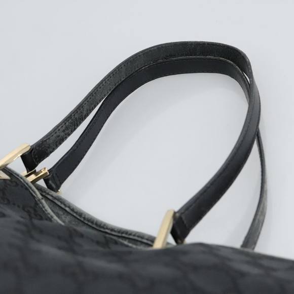 GUCCI GG Canvas Tote Bag Black Gold 002 1097 2404 Auth 97577 - Picture 8 of 16